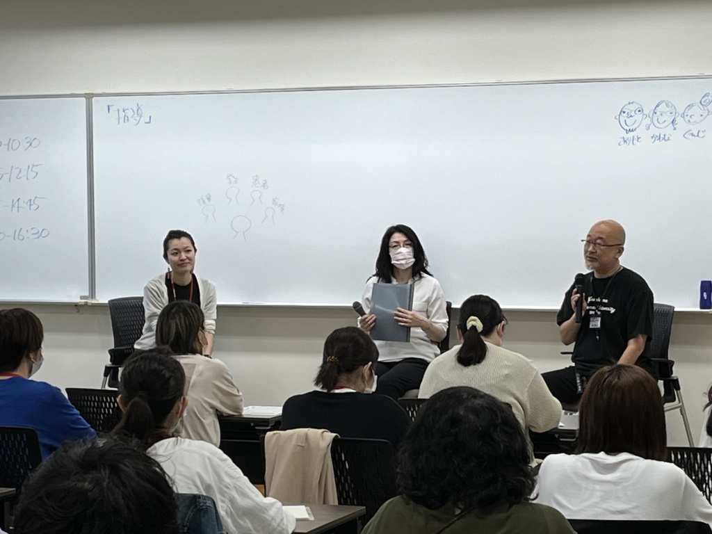 先生方の座談会(左から、郡司先生、川名先生、有元先生)