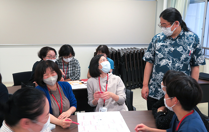 看護コース演習の様子