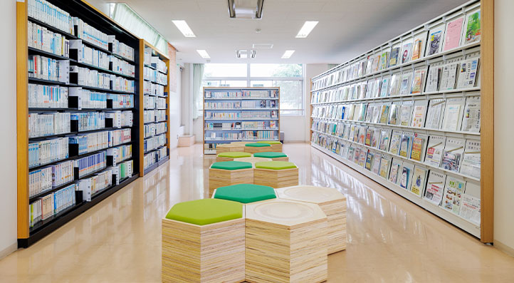 写真：図書室